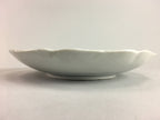 Japanese Sometsuke Porcelain Plate Vtg Floral Flower Vine Leaf Blue White PT491