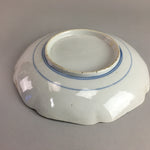 Japanese Sometsuke Porcelain Plate Vtg Floral Flower Vine Leaf Blue White PT491