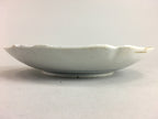Japanese Sometsuke Porcelain Plate Vtg Floral Flower Vine Leaf Blue White PT492