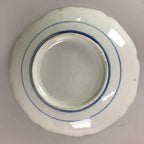 Japanese Sometsuke Porcelain Plate Vtg Floral Flower Vine Leaf Blue White PT504