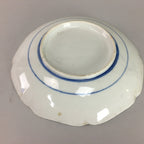 Japanese Sometsuke Porcelain Plate Vtg Floral Flower Vine Leaf Blue White PT504