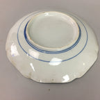 Japanese Sometsuke Porcelain Plate Vtg Floral Flower Vine Leaf Blue White PT504