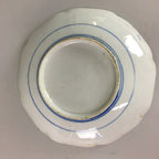 Japanese Sometsuke Porcelain Plate Vtg Floral Flower Vine Leaf Blue White PT506