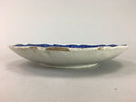 Japanese Sometsuke Porcelain Plate Vtg Floral Flower Vine Leaf Blue White PT507