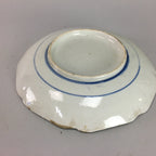 Japanese Sometsuke Porcelain Plate Vtg Floral Flower Vine Leaf Blue White PT507