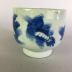 Japanese Sometsuke Porcelain Teacup Antique C1900 Yunomi Blue Dragon TC184