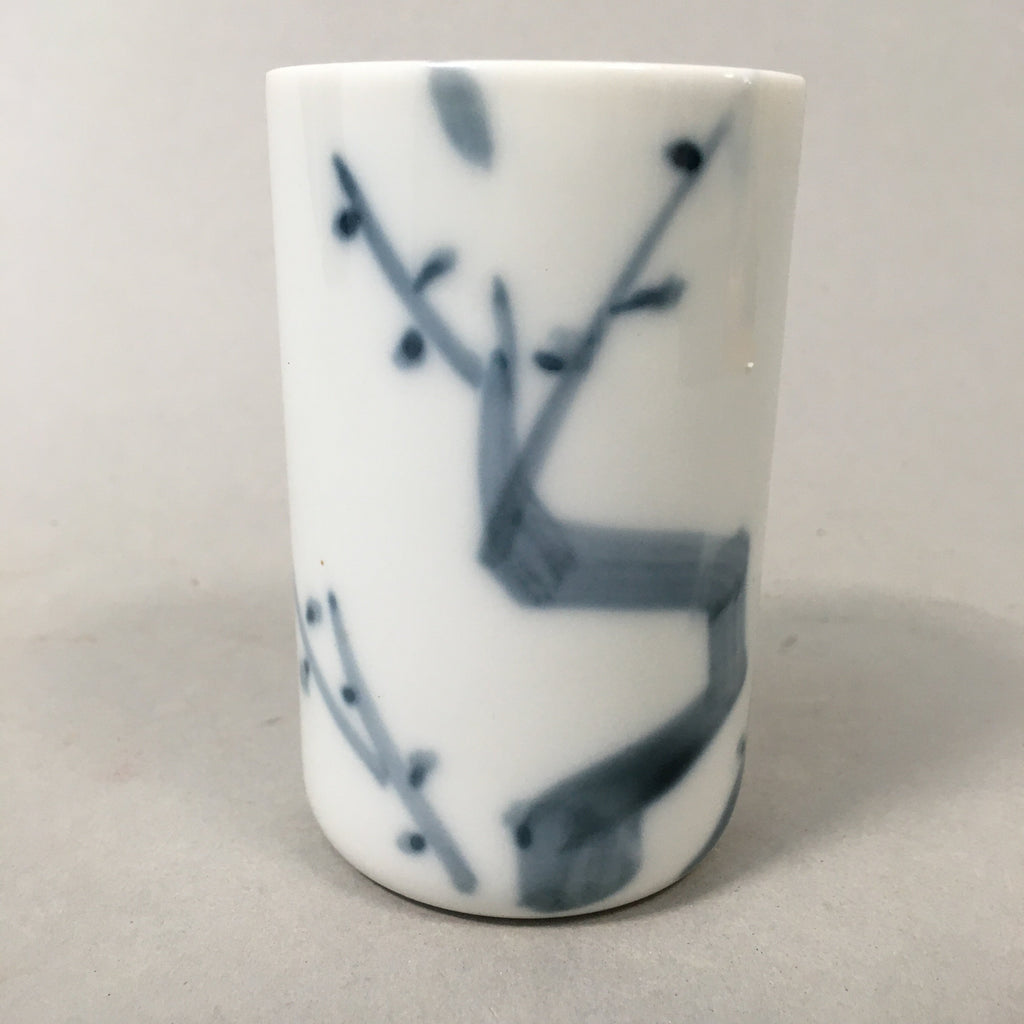 Japanese Sometsuke Porcelain Teacup Vtg Yunomi Blue White Sencha TC165