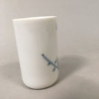 Japanese Sometsuke Porcelain Teacup Vtg Yunomi Blue White Sencha TC165