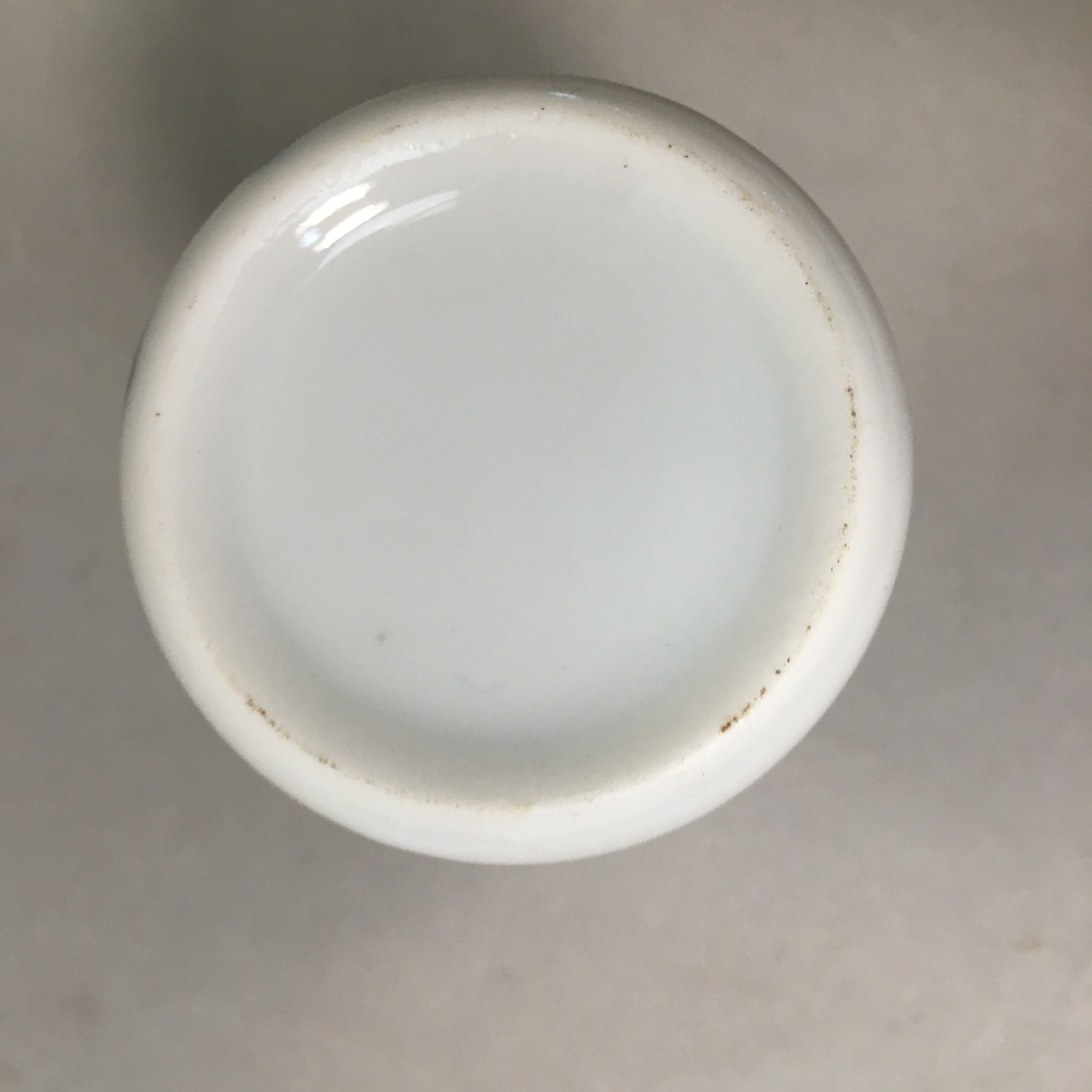 Japanese Sometsuke Porcelain Teacup Vtg Yunomi Blue White Sencha TC165