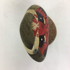 Japanese Stone Art Figurine Vtg Gray Hand-painted Daruma Ornament KF575