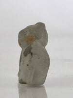 Japanese Stone Carving Doll Cat Figurine Vtg Small Ornament Okimono KF587