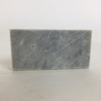 Japanese Stone Fighting Dog Figurine Vtg Kokeshi doll Gray Stone Sculpture KF56