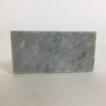 Japanese Stone Fighting Dog Figurine Vtg Kokeshi doll Gray Stone Sculpture KF56