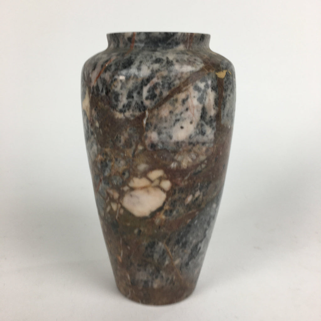 Japanese Stone Flower Vase Ikebana Arrangement Natural Marble Vtg Kabin FV912