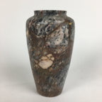 Japanese Stone Flower Vase Ikebana Arrangement Natural Marble Vtg Kabin FV912