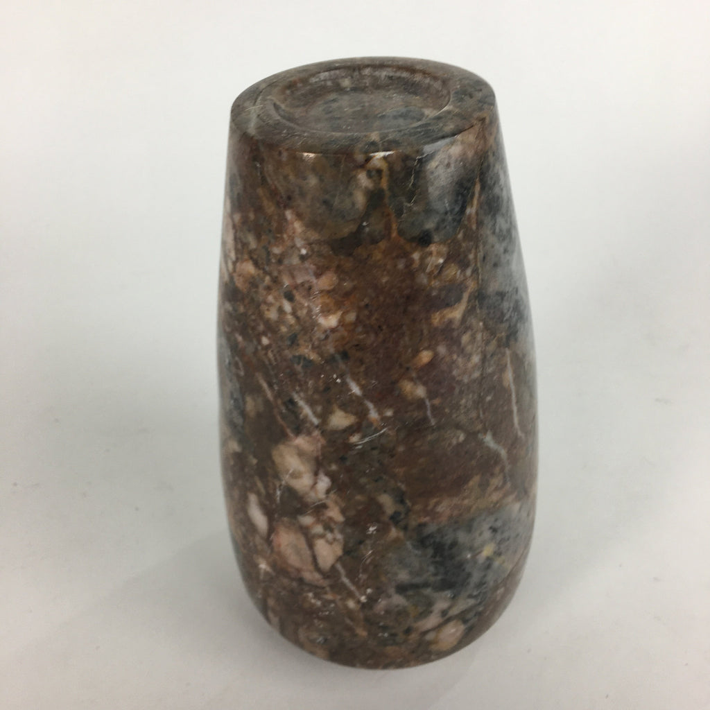 Japanese Stone Flower Vase Ikebana Arrangement Natural Marble Vtg Kabin FV912