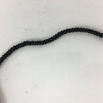 Japanese Stone Sango Coral Buddhist Prayer Beads Vtg Black Juzu Rosary Bracelet