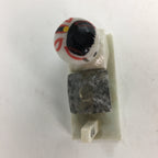Japanese Stone Sculpture Figurine Vtg Kokeshi doll Gray White Stone Kids KF569