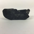 Japanese Stone Zodiac Cow Doll Vtg Lucky Charm Paperweight Figurine Black BD689