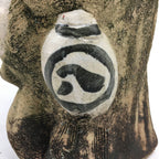 Japanese Tanuki Ceramic Raccoon Dog Shigaraki ware Statue Vtg Pottery BD721