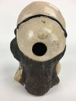 Japanese Tanuki Ceramic Raccoon Dog Shigaraki ware Statue Vtg Pottery BD722