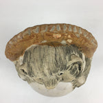 Japanese Tanuki Ceramic Raccoon Dog Shigaraki ware Statue Vtg Pottery BD728