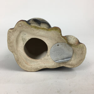Japanese Tanuki Ceramic Raccoon Dog Shigaraki ware Vtg Pottery BD771