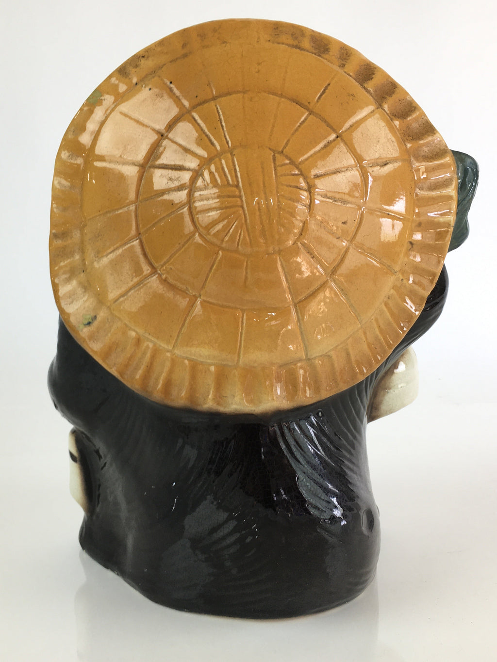 Japanese Tanuki Ceramic Raccoon Dog Statue Shigaraki ware Vtg Pottery BD839