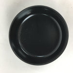 Japanese Tea Caddy Vtg Natsume Lacquerware Replica Black Crest Design NM84