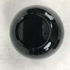 Japanese Tea Caddy Vtg Natsume Lacquerware Replica Black Crest Design NM84