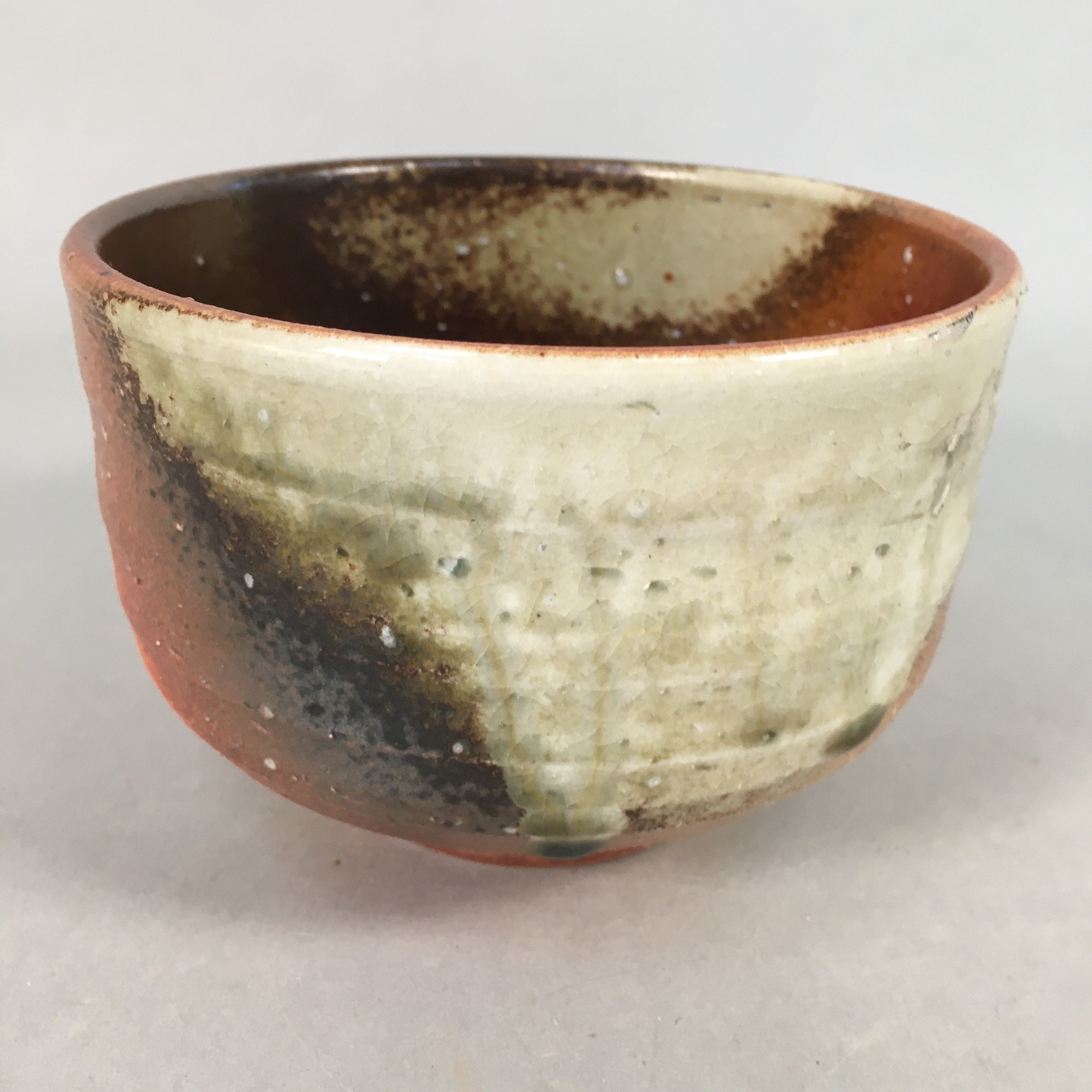 Japanese Tea Ceremony Bowl Ceramic Matcha Chawan Vtg Pottery GTB702