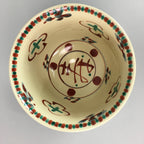 Japanese Tea Ceremony Bowl Inuyama ware Chawan Vtg Pottery Red GTB470