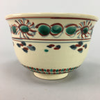 Japanese Tea Ceremony Bowl Inuyama ware Chawan Vtg Pottery Red GTB470