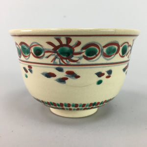 Japanese Tea Ceremony Bowl Inuyama ware Chawan Vtg Pottery Red GTB470