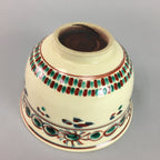 Japanese Tea Ceremony Bowl Inuyama ware Chawan Vtg Pottery Red GTB470