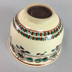 Japanese Tea Ceremony Bowl Inuyama ware Chawan Vtg Pottery Red GTB470