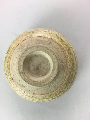 Japanese Tea Ceremony Bowl Ki Seto Ware Chawan Vtg Pottery Ceramic GTB321