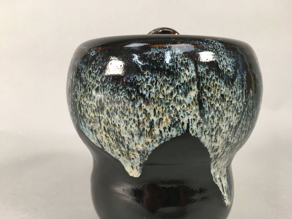 Japanese Tea Ceremony Ceramic Lidded Water Pot Mizusashi Vtg Pottery MS38