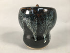 Japanese Tea Ceremony Ceramic Lidded Water Pot Mizusashi Vtg Pottery MS38