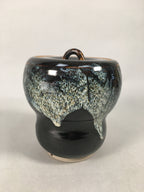 Japanese Tea Ceremony Ceramic Lidded Water Pot Mizusashi Vtg Pottery MS38
