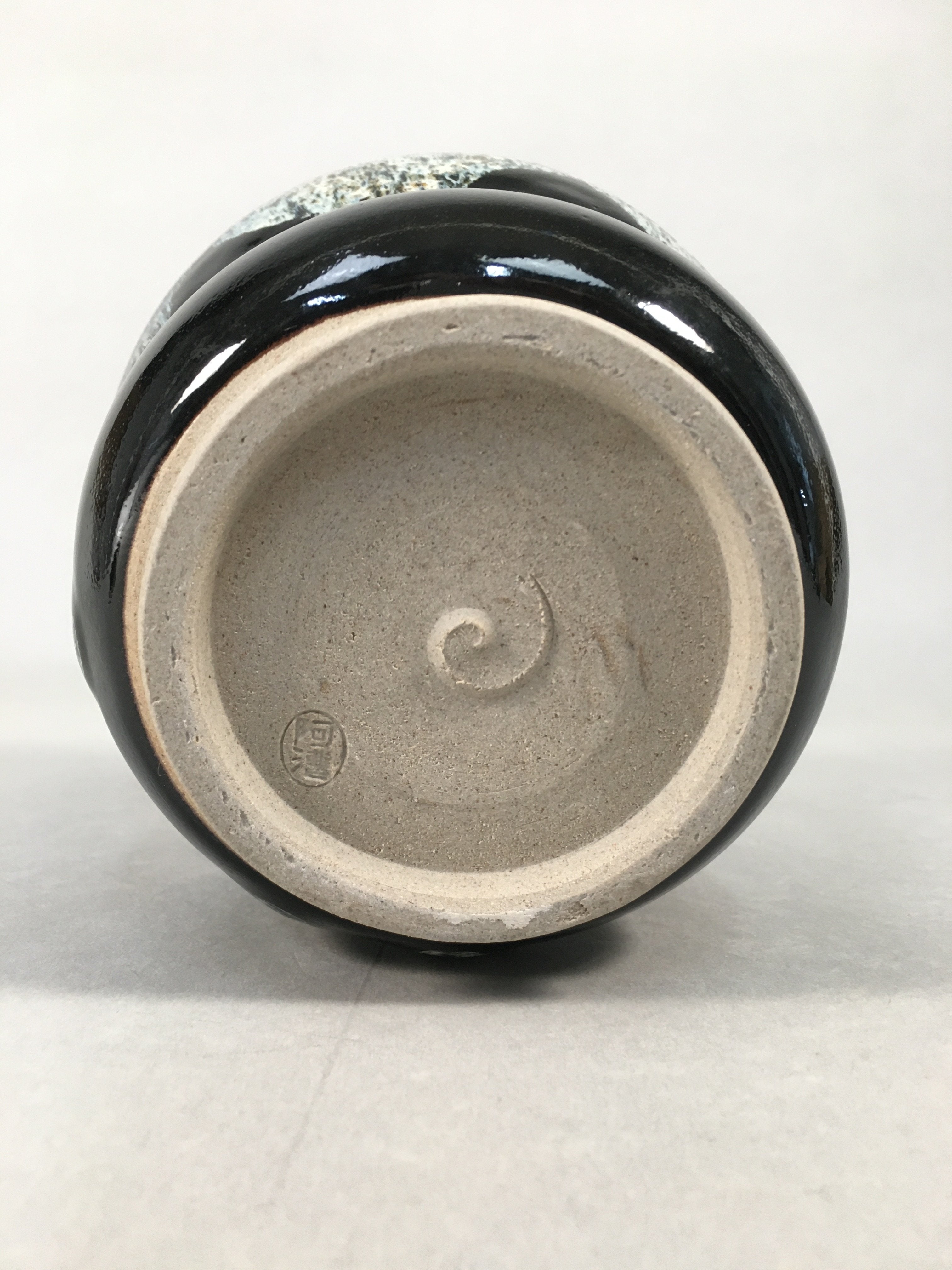Japanese Tea Ceremony Ceramic Lidded Water Pot Mizusashi Vtg Pottery MS38