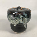 Japanese Tea Ceremony Ceramic Lidded Water Pot Mizusashi Vtg Pottery MS38