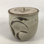 Japanese Tea Ceremony Ceramic Lidded Water Pot Mizusashi Vtg Pottery MS39