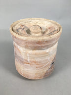 Japanese Tea Ceremony Ceramic Lidded Water Pot Mizusashi Vtg Pottery MS40