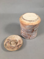 Japanese Tea Ceremony Ceramic Lidded Water Pot Mizusashi Vtg Pottery MS40