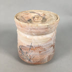 Japanese Tea Ceremony Ceramic Lidded Water Pot Mizusashi Vtg Pottery MS40