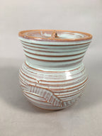 Japanese Tea Ceremony Ceramic Lidded Water Pot Mizusashi Vtg Pottery MS41