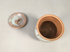Japanese Tea Ceremony Ceramic Lidded Water Pot Mizusashi Vtg Pottery MS41