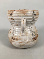 Japanese Tea Ceremony Ceramic Lidded Water Pot Mizusashi Vtg Pottery MS42