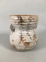 Japanese Tea Ceremony Ceramic Lidded Water Pot Mizusashi Vtg Pottery MS42